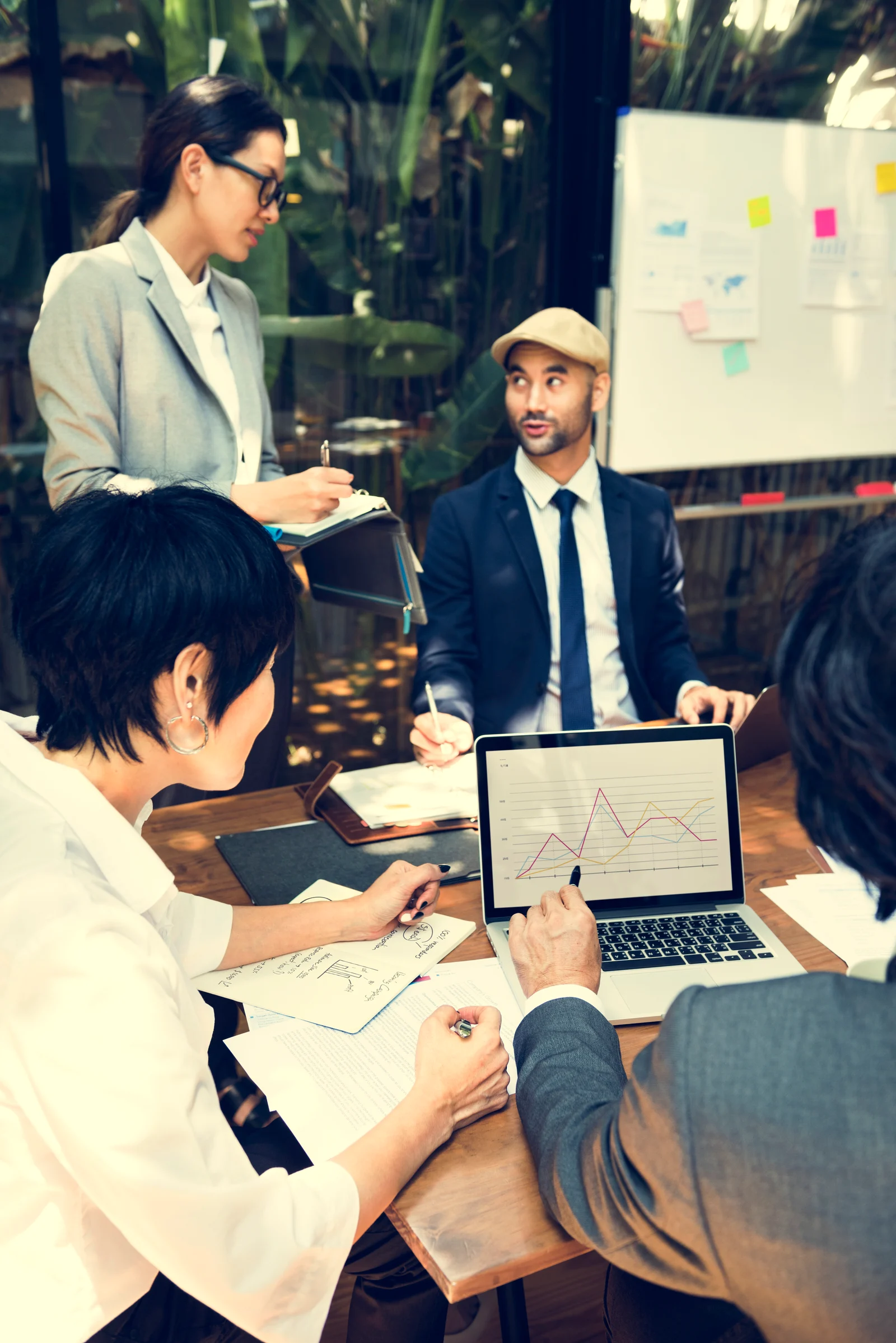 Team strategy meeting